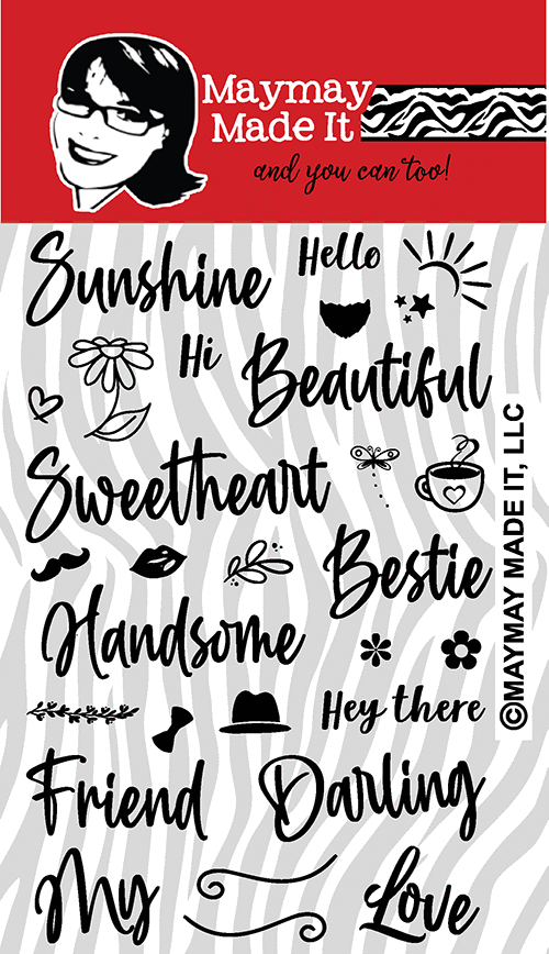 Maymay's Sunny Hello 4x6 Stamp Set {A34}