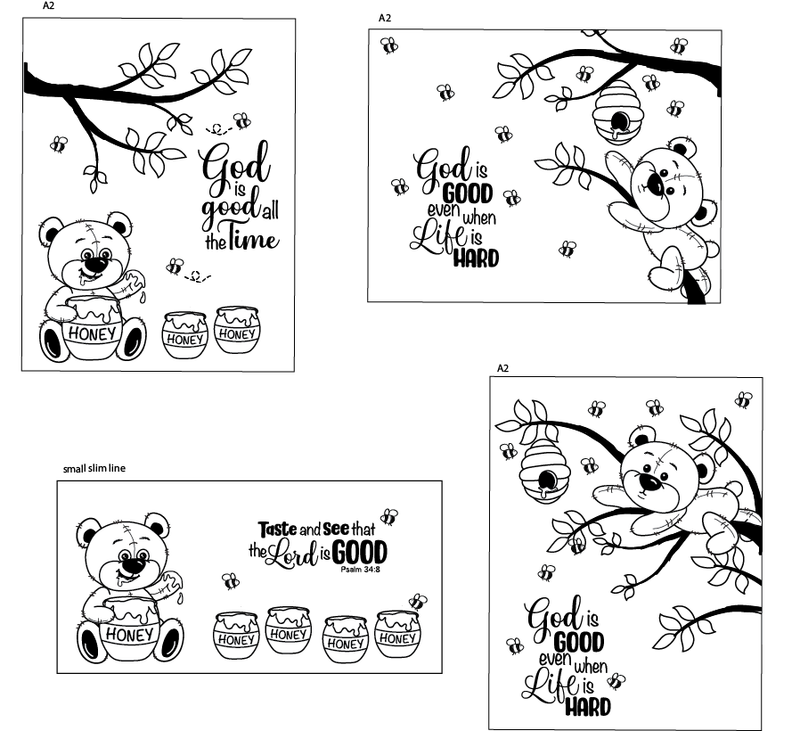 Maymay's Taste and See 4x6 Stamp Set {A05}