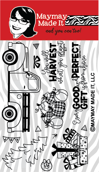 Maymay's Truck Load of Blessings 4x6 Stamp Set {A140}