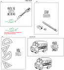 Maymay's Write Stuff 4x6 Stamp Set {A132}