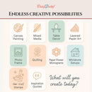 Craftreat 3D Fold Shapes - White Assorted Shapes Paper Frames 6pcs. {C402}