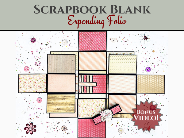 CrafTreat White Expanding Folio