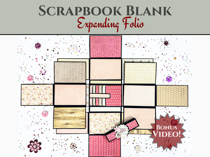 CrafTreat White Expanding Folio