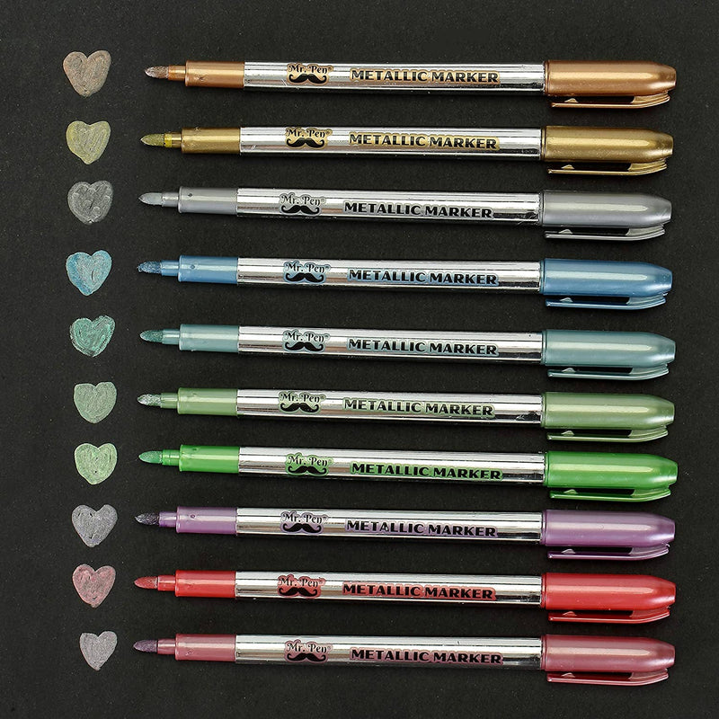 Mr. Pen Vibrant Colors Metallic Art Markers