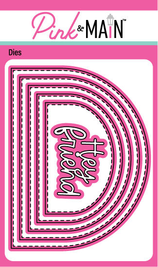 Pink & Main Wide Stitched Arches Dies {K106}