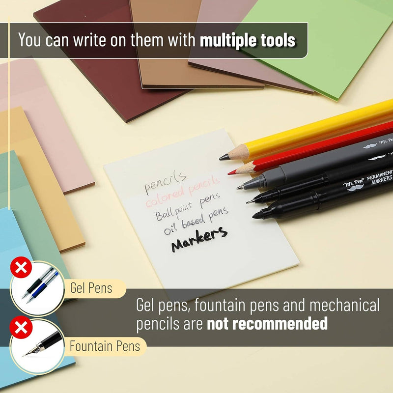 Mr. Pen 3"x4" Vintage Transparent Sticky Notes {E148}