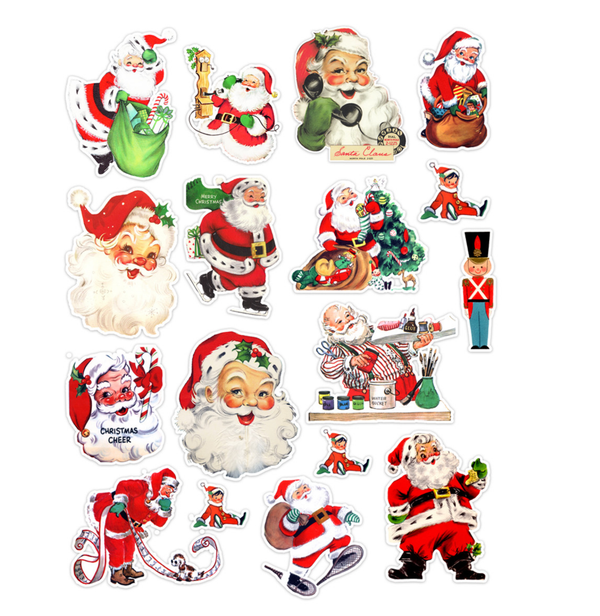 Pretty Little Studio Vintage Santa Claus Ephemera {G226}