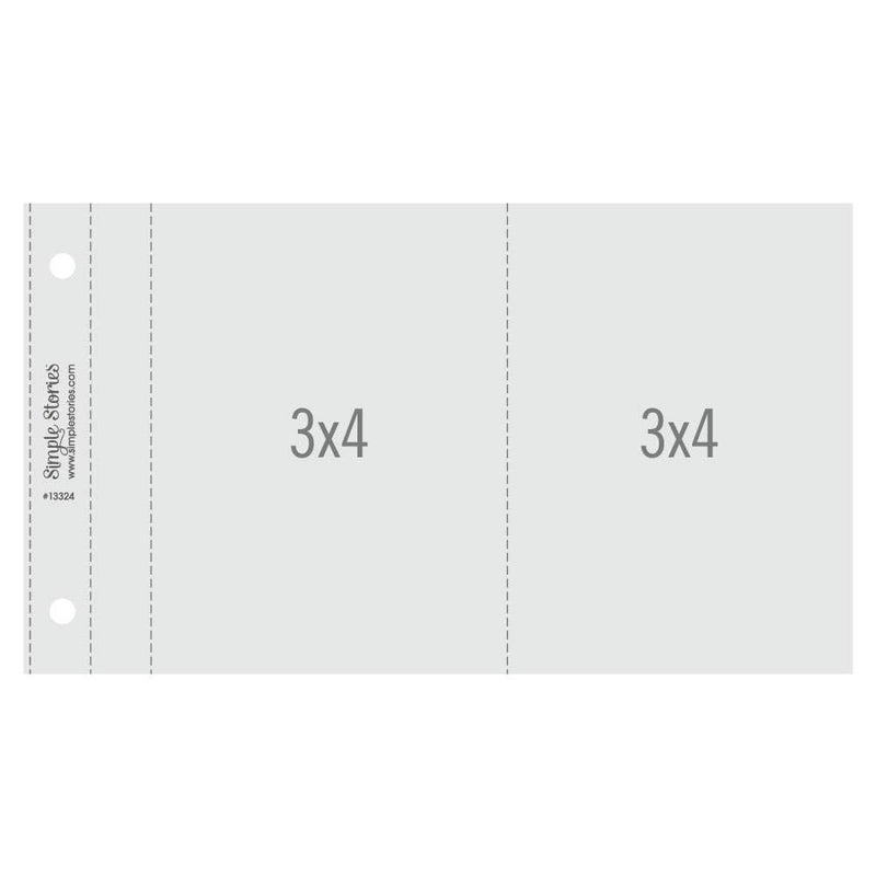 Simple Stories 4x6 SN@P! Flipbook Refill Pages - 3x4 Pack {T05}