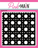 Pink & Main 6x6 Rattan 3D Embossing  Folder {X138}