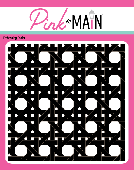 Pink & Main 6x6 Rattan 3D Embossing  Folder {X138}