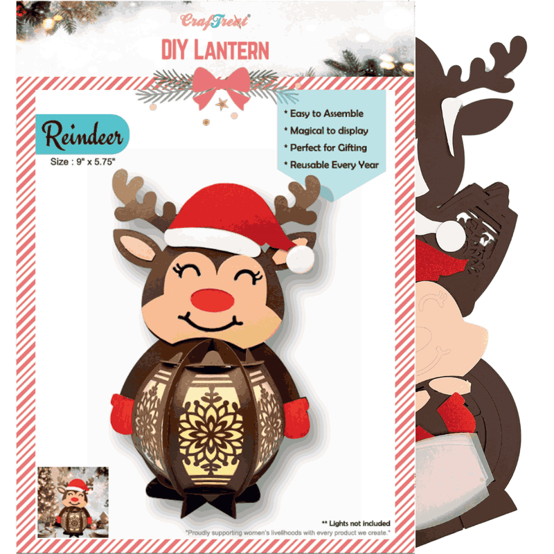 Craftreat DIY Paper Lanterns - Reindeer