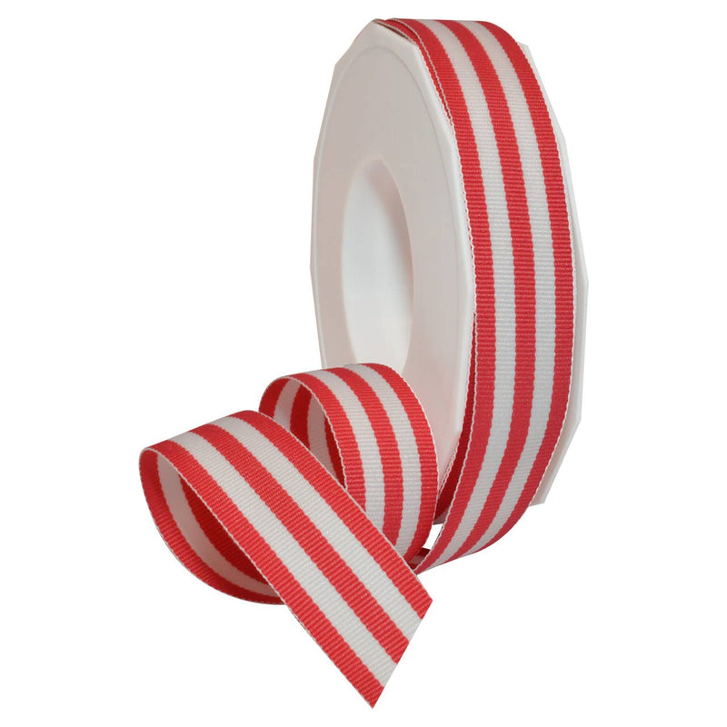 Grosgrain 7/8" Emerald Stripe