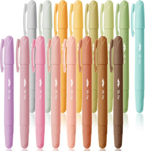 Mr. Pen Vibrant Colors Gel Highlighter Set - 16 Pack {E210}