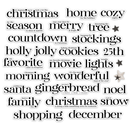 Pretty Little Studio Comfort & Joy Holly Jolly Christmas Word Title Ephemera 