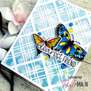 Pink & Main Plaid Cover Die Panel B {D142}