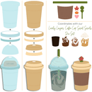 Honey Bee Stamps: Lovely Layers: Coffee Cup Swirls Add-On Die Set {N14}