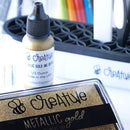Honey Bee Stamps: Bee Creative Ink Refill - Metallic Gold 1/2 Ounce Bottle {G117}