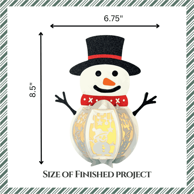 Craftreat DIY Paper Lanterns - Snowman {C804}