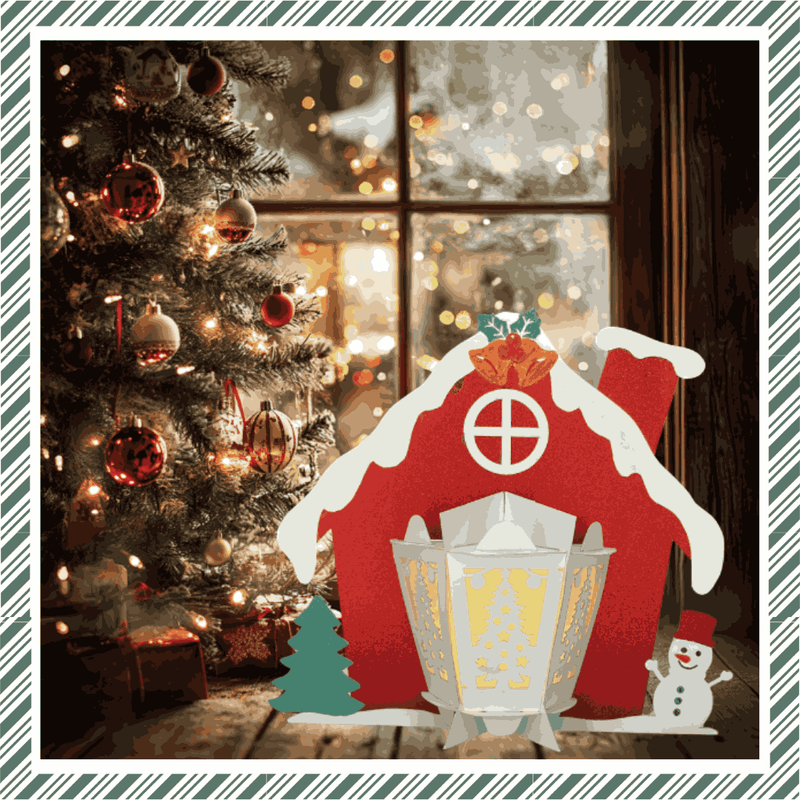Craftreat DIY Paper Lanterns - Winter House {F605}
