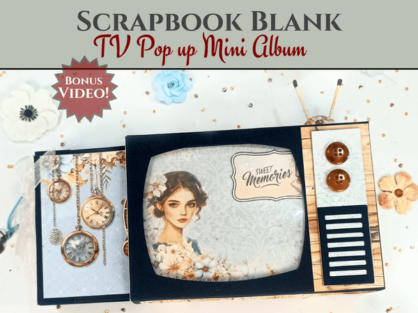 CrafTreat Kraft TV Pop Up Mini Album