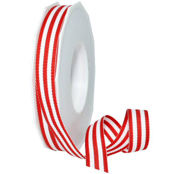 Grosgrain 5/8" Red Stripes