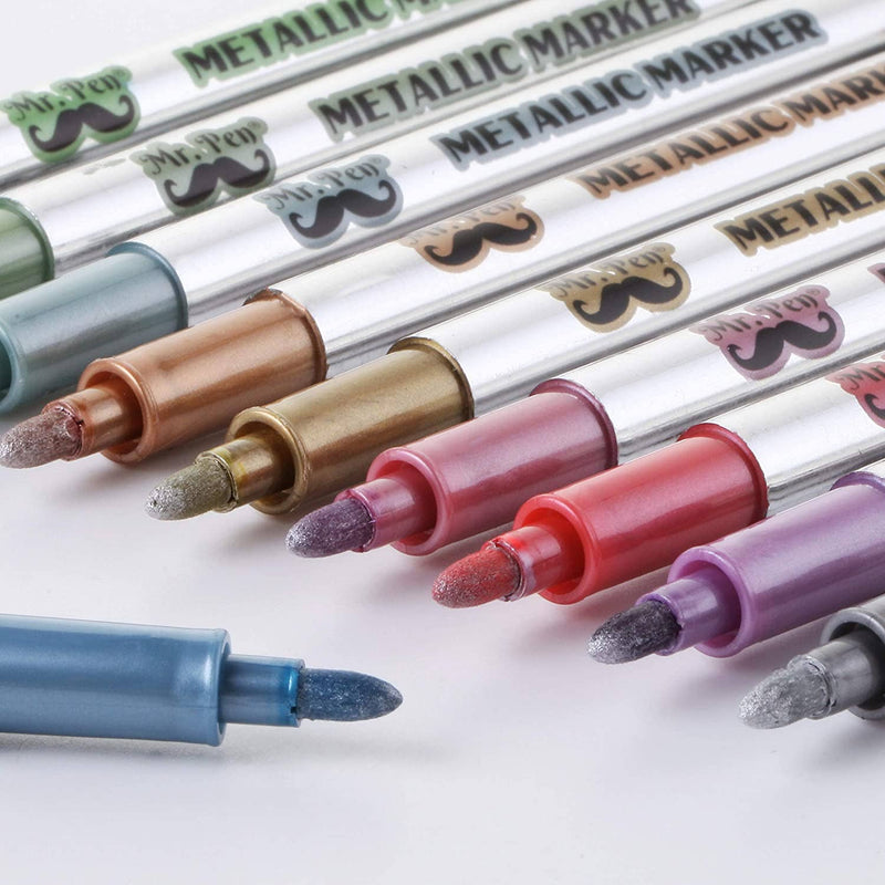 Mr. Pen Vibrant Colors Metallic Art Markers