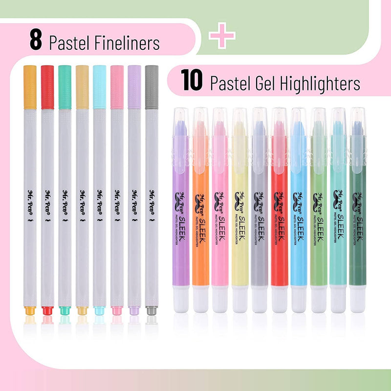 Mr. Pen Bible Gel Highlighters & Fineliner Pens {F305}