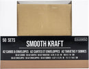 American Crafts Colorbok A2 Kraft Cards W/Envelopes {B216}