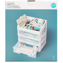We R Makers 3-Drawer Plastic Storage Case with Organizer Top
