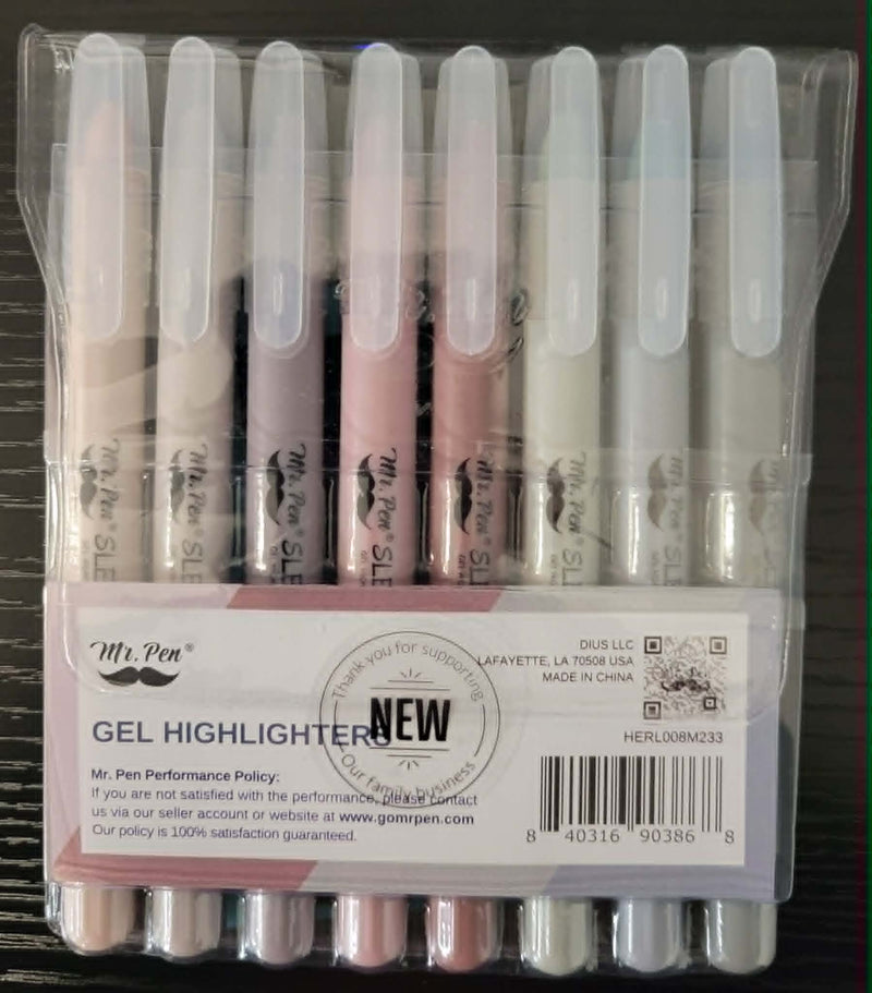 Mr. Pen Sleek Gel Highlighters {C300}