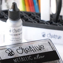 Honey Bee Stamps: Bee Creative Ink Refill - Metallic Silver 1/2 Ounce Bottle {G112}