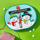 Spellbinders Simon Hurley North Pole Sentiments Etched Dies {E148}