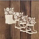 Craftreat 3D Shaker Chipboards - Boots