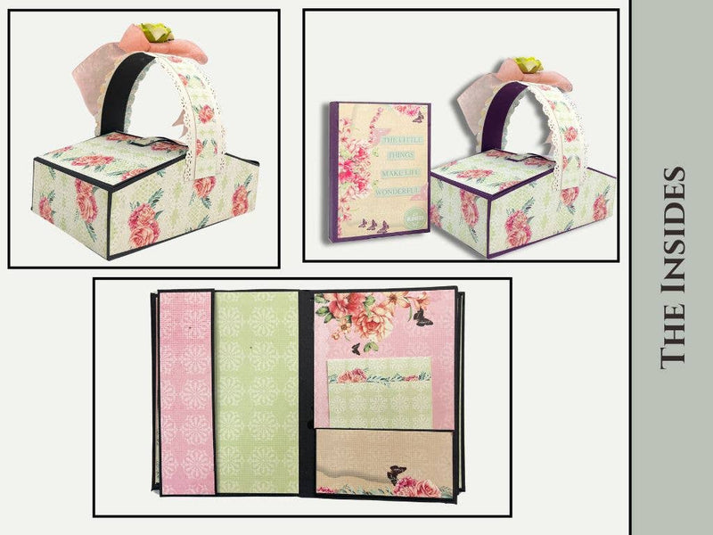 CrafTreat Black Picnic Basket Mini Album {C916}