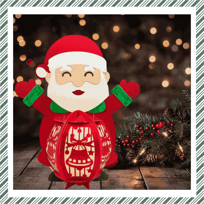 Craftreat DIY Paper Lanterns - Santa