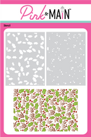 Pink & Main Holly Background Stencils (Set Of 2) {G136}