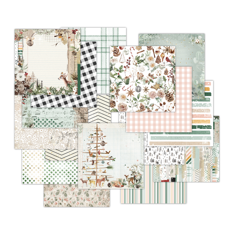 Pretty Little Studio 12x12 Comfort & Joy Paper Pack {B06}