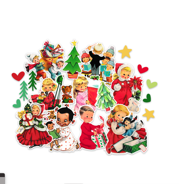 Pretty Little Studio Vintage Carol Christmas Ephemera {G68}