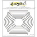 Honey Bee Stamps: Stacking Art Deco Labels Die Set {N25}