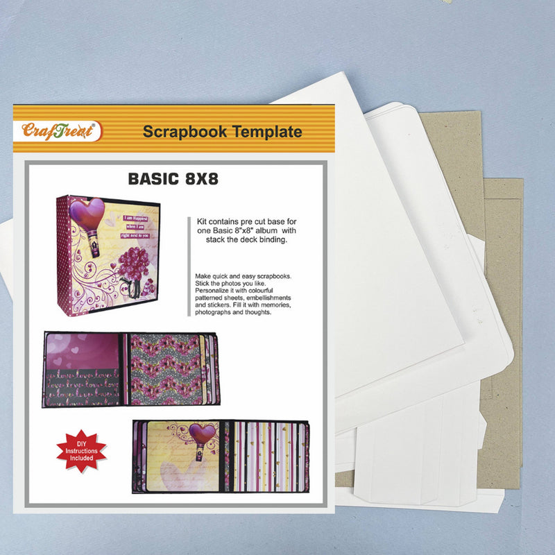 CrafTreat 8x8 White Basic Folio
