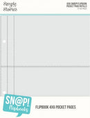 Simple Stories 6X8 SN@P! Flipbook Refill Pages - 4x6 Pack {T27}