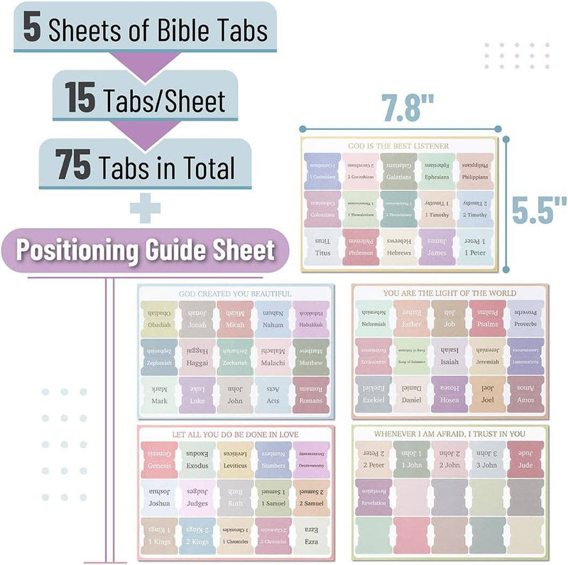 Mr. Pen Minimal Morandi Bible Tabs {K36}
