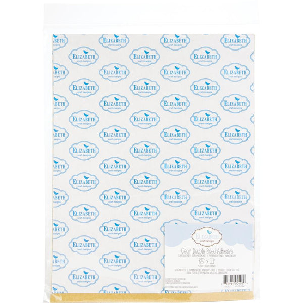 Elizabeth Craft Designs 8.5 x 11 Clear Double-Sided Adhesive Sheets 5/Pack {C29}