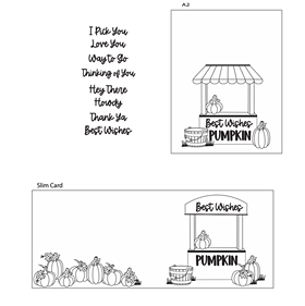 Maymay's Howdy Pumpkin 4x6 Stamp Set {V16}