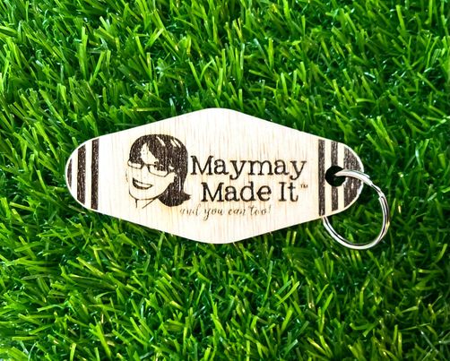 Maymay Made It Wooden Key Chain