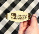 Maymay Made It Wooden Key Chain {G224}
