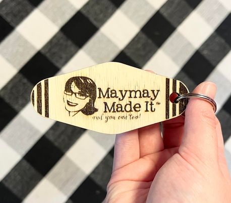 Maymay Made It Wooden Key Chain