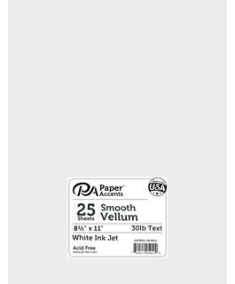 Paper Accents 8.5x11 White Ink Jet Vellum 30lb {B312}