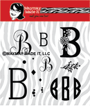 Maymay's Monogram B 6x6 Stamp Set {A168}