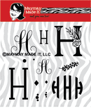 Maymay's Monogram H 6x6 Stamp Set {A174}